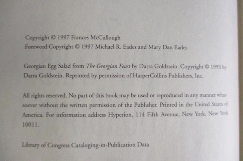 The Low Carb Cookbook Fran McCullough 1997 Hyperion 1st Ed Hardcover