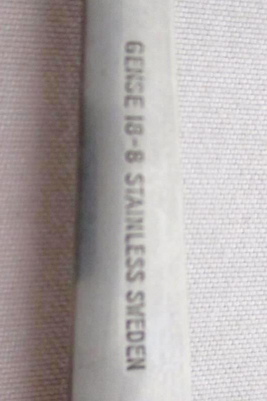 Gense 18-8 Stainless Sweden Vintage Olive Pickle Fork Mini 4.5 Inch Collectible