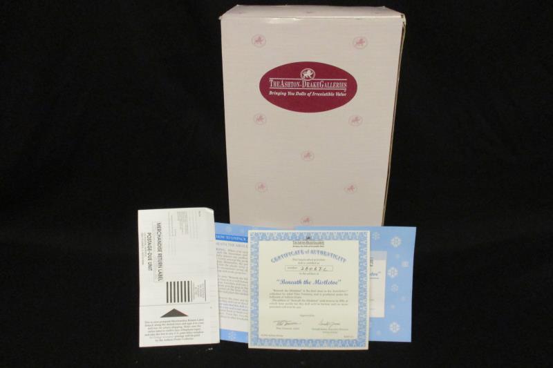 Ashton Drake Beneath The Mistletoe 1994 Snow Babies Doll Snowman Original Box