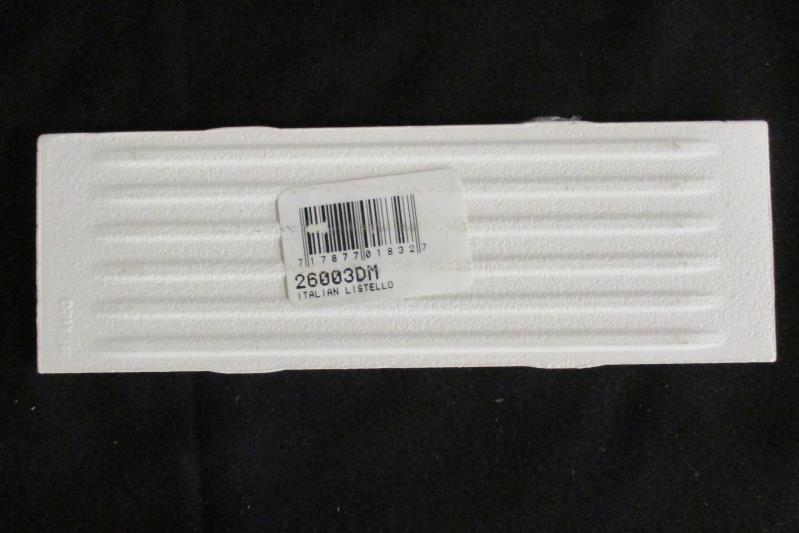 Lot 3 Italian Listello White Grape Ceramic Tiles 6 X 2 Unused Made In Mexico