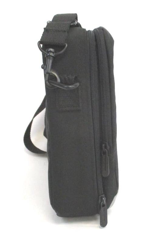 Targus Small Laptop Bag Tablet 11x9 Black Silver Travel Nylon Shoulder Strap