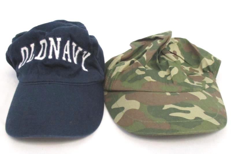 Lot of Two Children's Baseball Type Caps Old Navy M And Healthtex One size