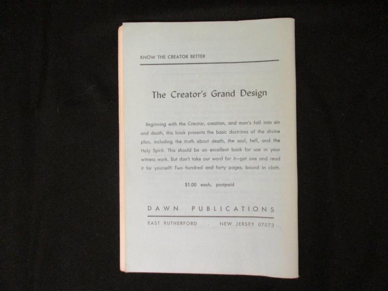 Archeology Proves the Bible Booklet Dawn Publication 1960's Publication