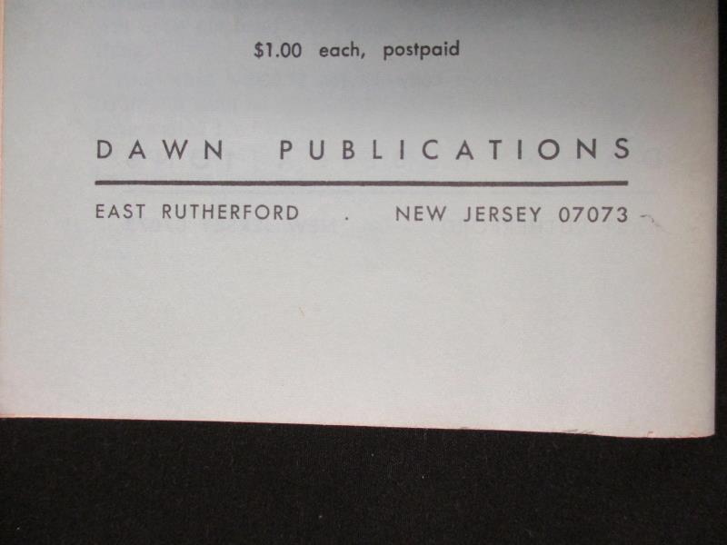 Archeology Proves the Bible Booklet Dawn Publication 1960's Publication