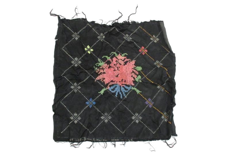 Bucilla Pillow Cross Stitch Pillow Top 1169 Partially Done