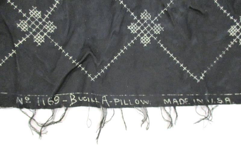 Bucilla Pillow Cross Stitch Pillow Top 1169 Partially Done