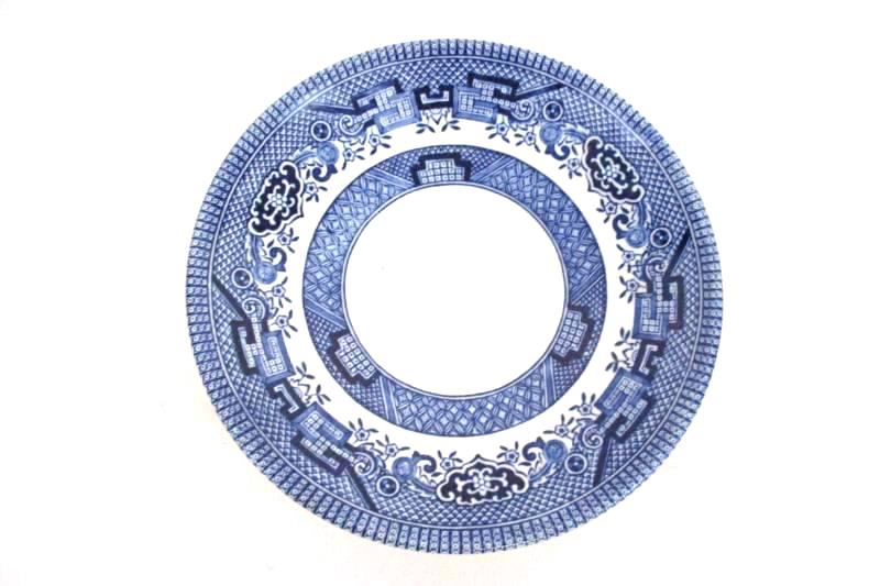 Lot of 2 Churchill England Vintage Blue Willow China Saucers Replacements