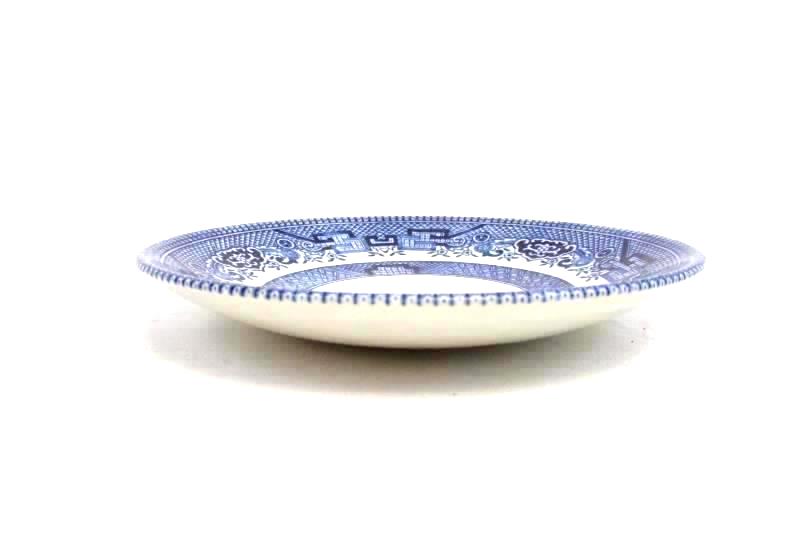 Lot of 2 Churchill England Vintage Blue Willow China Saucers Replacements
