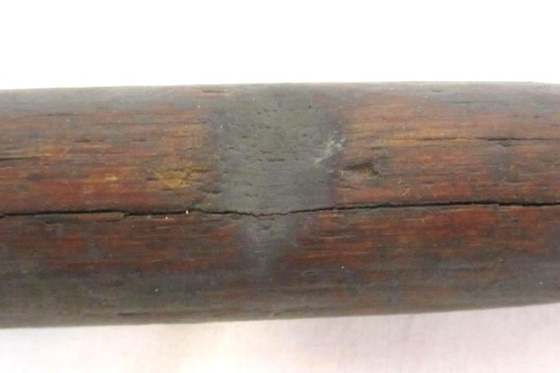 Vintage Ball Peen Machinist Hammer Tool Wooden Handle 11.5 Inch Un Marked