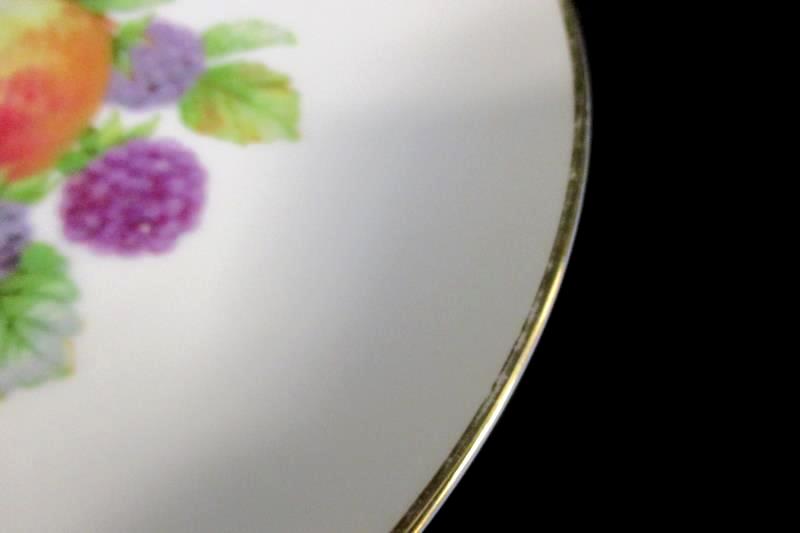 Vintage Thomas Germany Porcelain Fruit Side Plate with Gold Trim 7035 29