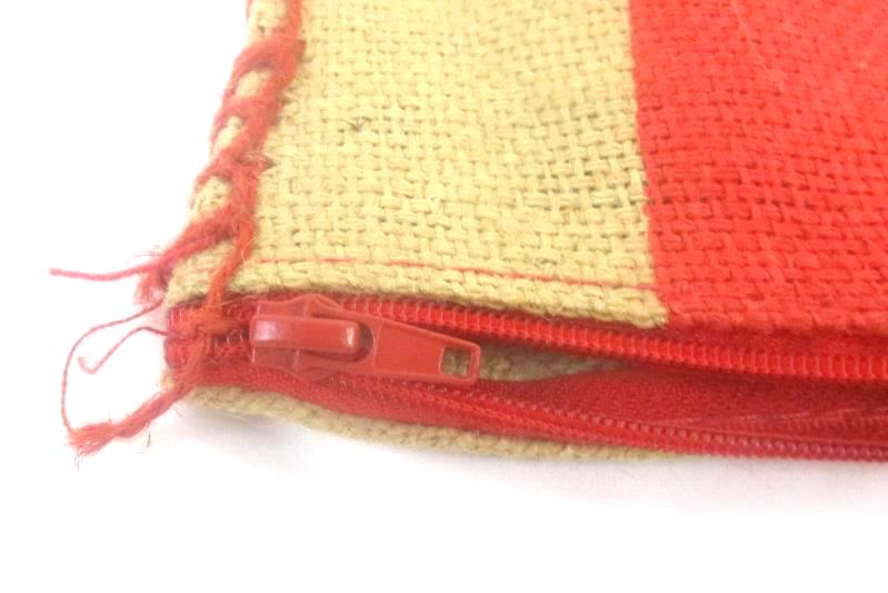 Royal Basamati Rice Burlap Bag Tote Purse Handles Zipper