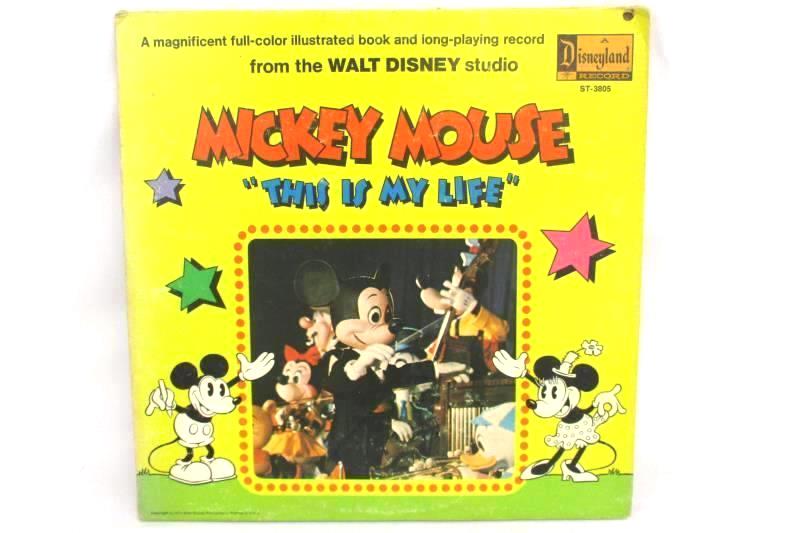 Mickey Mouse This Is My Life 1971 Disneyland Records Vinyl LP ST 3805 12 Inch