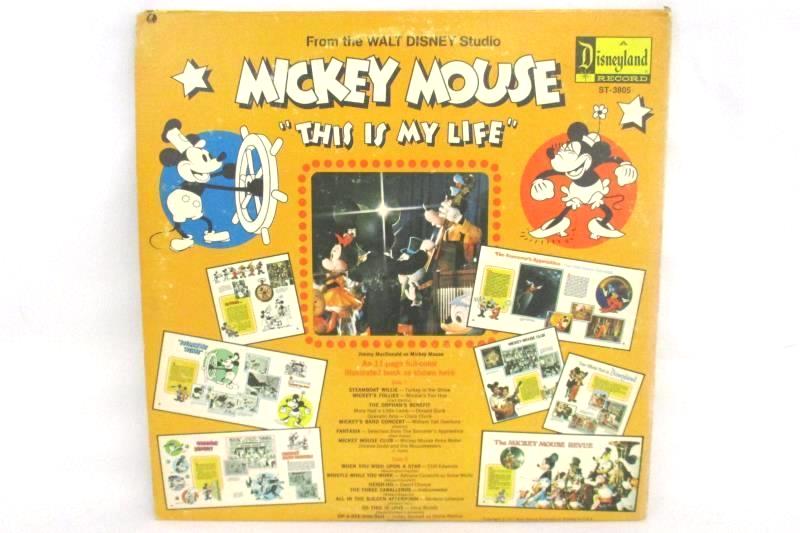 Mickey Mouse This Is My Life 1971 Disneyland Records Vinyl LP ST 3805 12 Inch