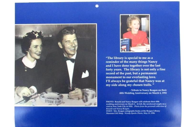 Ronald Reagan Presidential Foundation Calendar 1997 Limited Edition