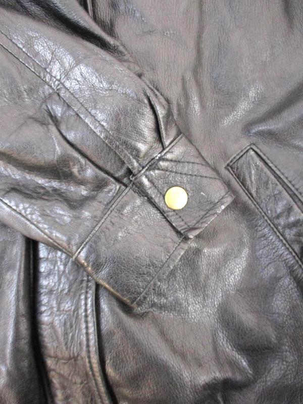 Tannery West Men's Thinsulate 3M Black Leather Bomber Jacket Zip Out Liner Sz S