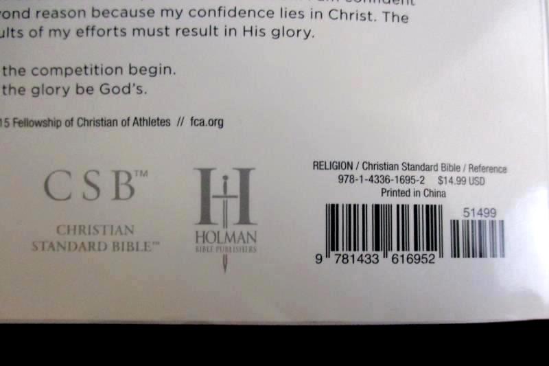 Undefeated The Team Bible Fellowship Of Christian Athletes FCA 2015 Holman Bible