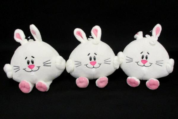 Lot of 3 Cute Bunny Rabbit American Greetings Plush Stocking Stuffer Christmas