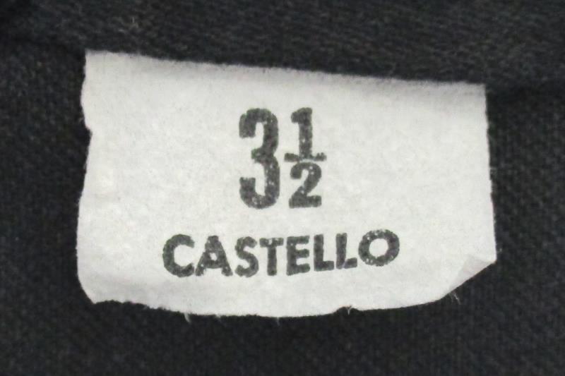 Castello Combat Brand Vintage Black Martial Arts Uniform Set Adults Size 3.5