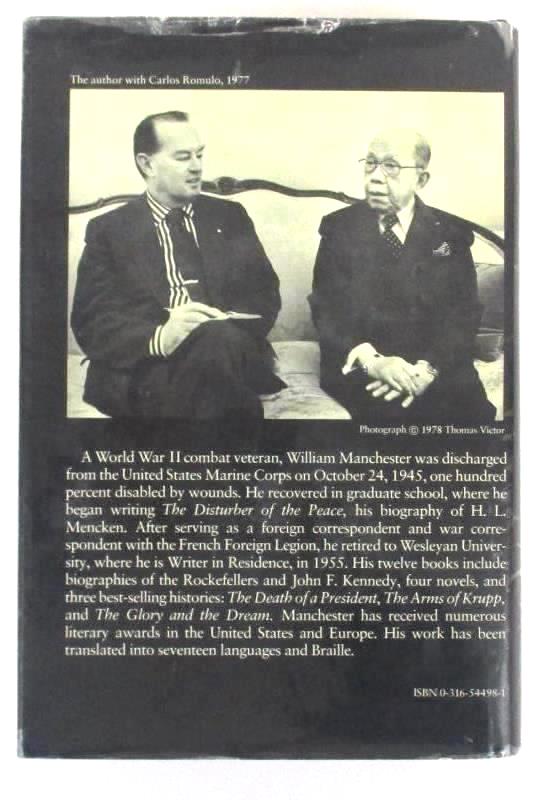 American Caesar Douglas MacArthur 1880 - 1964 by William Manchester HC DJ 1978