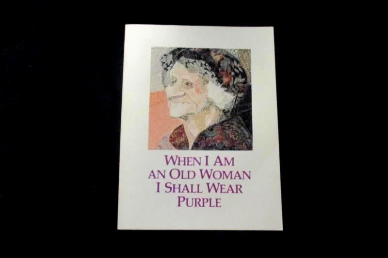 When I Am An Old Woman I Shall Wear Purple by Sandra Martz 1987 Paperback 1st Ed