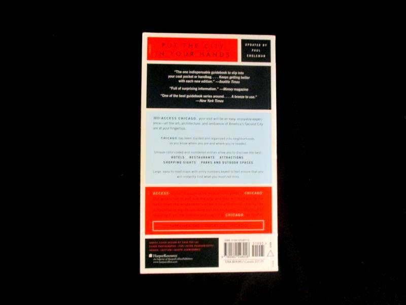 Access Chicago Richard Saul Wurman 2003 Harper Collins Paperback Travel Guide
