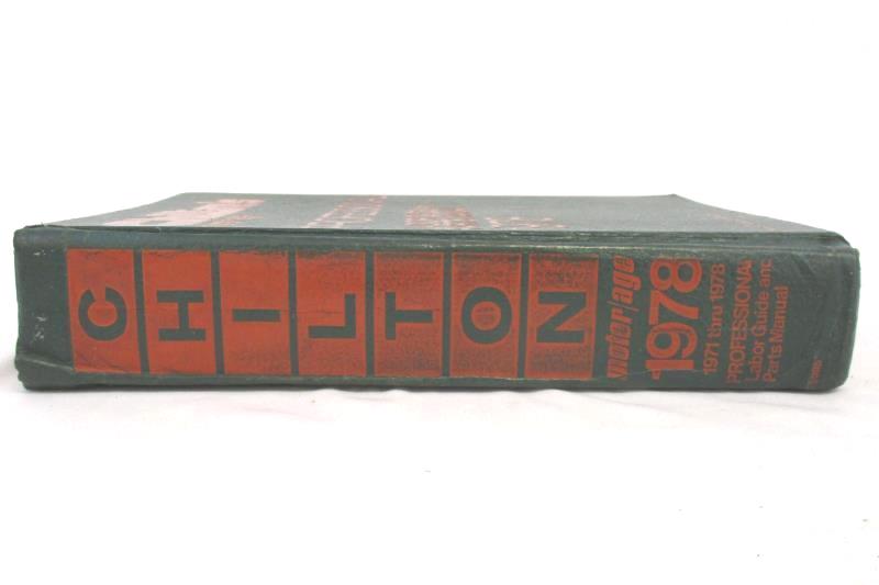 Chilton's Professional Labor Guide Parts Manual 1971-1978 6595