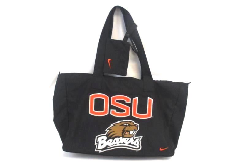 Nike OSU Beavers Athletic Volleyball Duffel Gym Bag and Wallet Black Orange