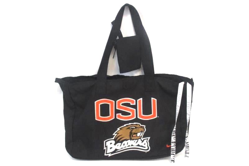 Nike OSU Beavers Athletic Volleyball Duffel Gym Bag and Wallet Black Orange