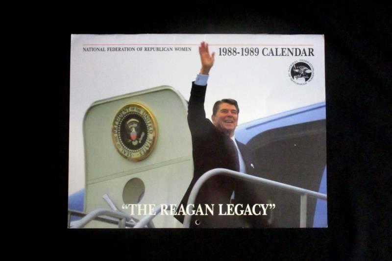 Ronald Reagan Calendar 1988-1989 National Federation of Republican Women