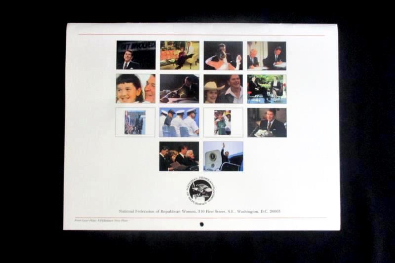 Ronald Reagan Calendar 1988-1989 National Federation of Republican Women