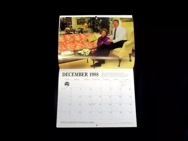 Ronald Reagan Calendar 1988-1989 National Federation of Republican Women