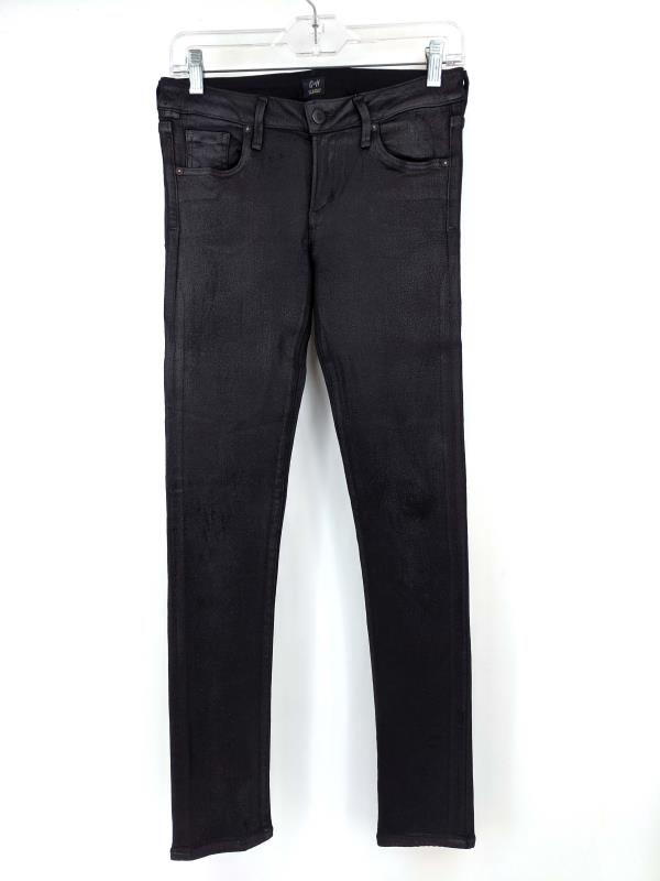 CITIZENS OF HUMANITY "Racer" Coated Skinny Jeans Black Jegging Stretch Womens 28