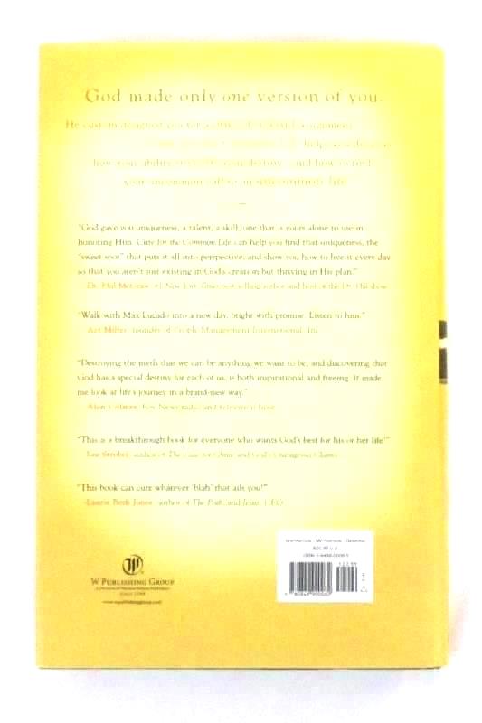 Cure for the Common Life Living in Your Sweet Spot by Max Lucado 2005 Hardcover