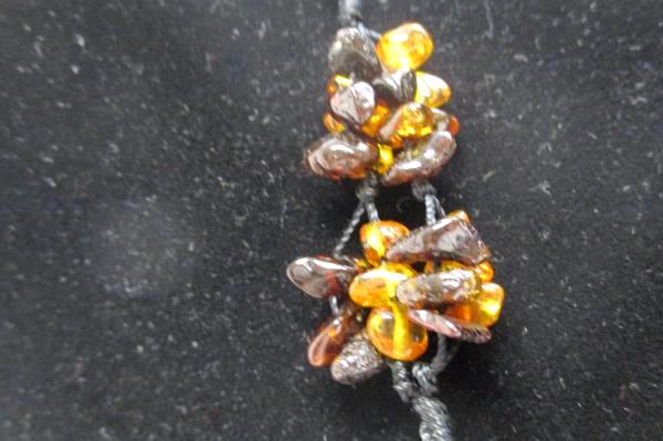 Baltic Amber Necklace Honey Cognac Butterscotch 10g Hand-Beaded 19" 84 pcs