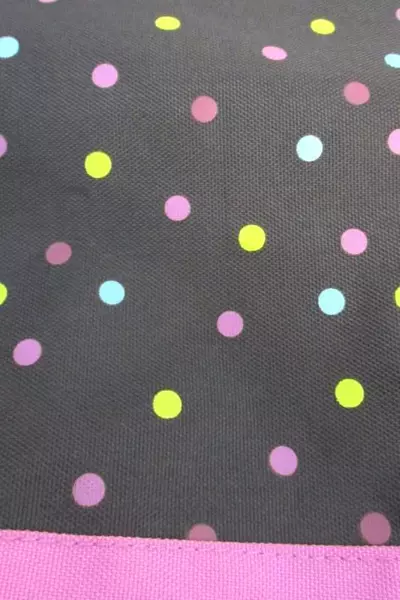 Lot of 2 Girl's Reusable Tote Bag Purse Gymboree Pink Floral Canvas Purple Dots