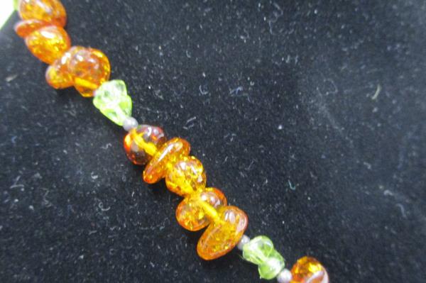 Baltic Amber Necklace Honey Green Butterscotch 8g nuggets 17.5" 106 pcs