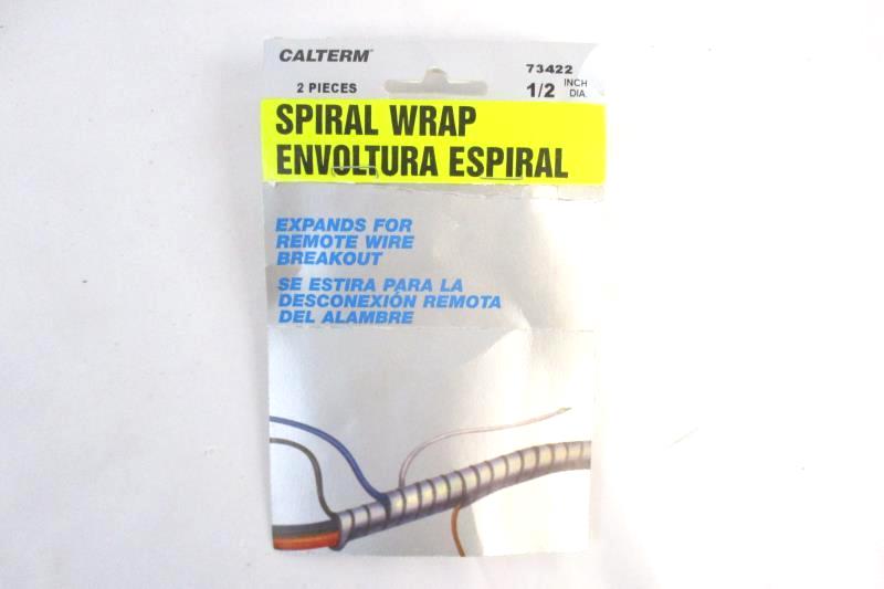 Calterm Spiral Wire Wrap 1/2 Inch 73422 Open Package