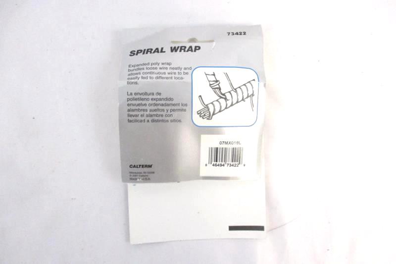 Calterm Spiral Wire Wrap 1/2 Inch 73422 Open Package
