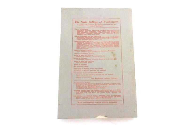 State College of Washington Monthly Bulletin June 1938 Vol XXI 47th Pullman WA