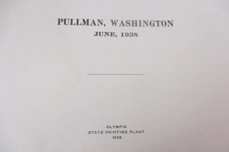 State College of Washington Monthly Bulletin June 1938 Vol XXI 47th Pullman WA