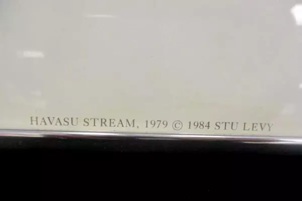 Stu Levy The Silver Image Gallery 1984 Havasu Stream Silver Metal 28X24 Signed