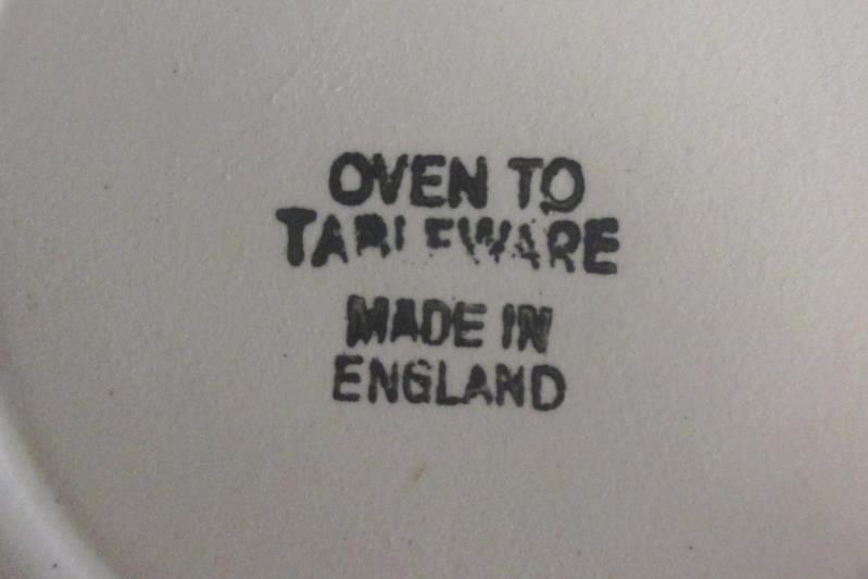 Vintage Oven To Tableware Off White Casserole Dish Silver Metal Holder England