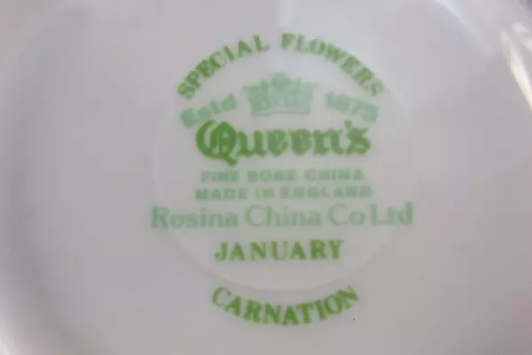 Lot of 3 Queen's Rosina China Floral Gold Rim Saucers Plates January 9 14