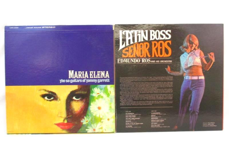 Lot of 2 Latin Vinyl Records 12 inch 33RPM Maria Elena 50 Guitars Latin Boss