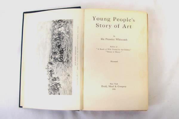 Young People's Story of Art Ida Prentice Whitcomb Antique 1906 Hardcover