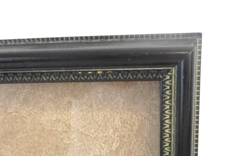 Antique Indian Bajara Embroidered Patchwork Tapestry Framed Floral Sequins