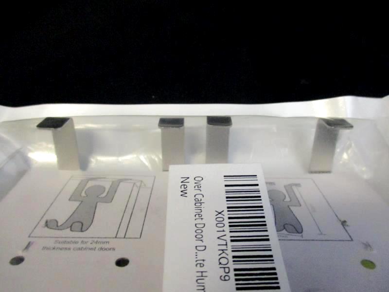 Package of 2 Stainless Steel Over The Door Hooks Male and Female Stick Figures