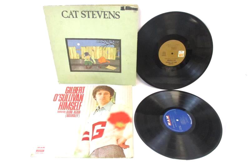 Lot of 4 Folk Rock LP Records Cat Stevens Glen Campbell Gilbert O'Sullivan Young