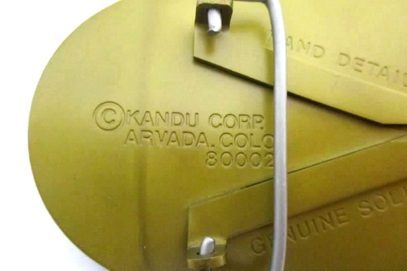Vintage Kandu Corp Solid Brass Hand Detailed Alaska Belt Buckle USA