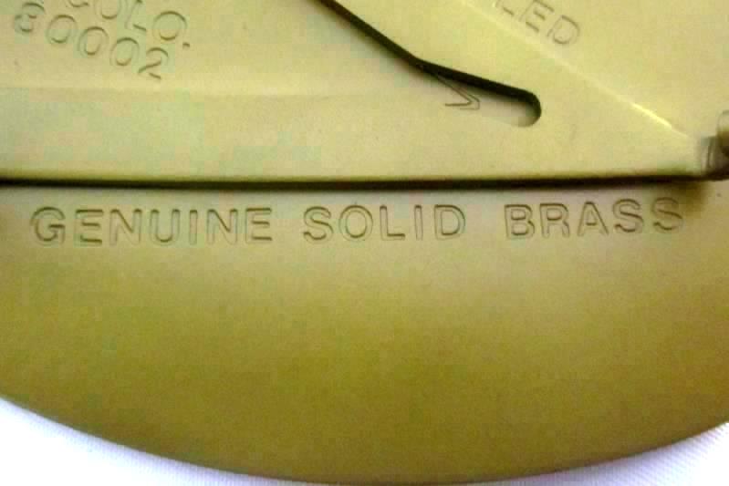 Vintage Kandu Corp Solid Brass Hand Detailed Alaska Belt Buckle USA